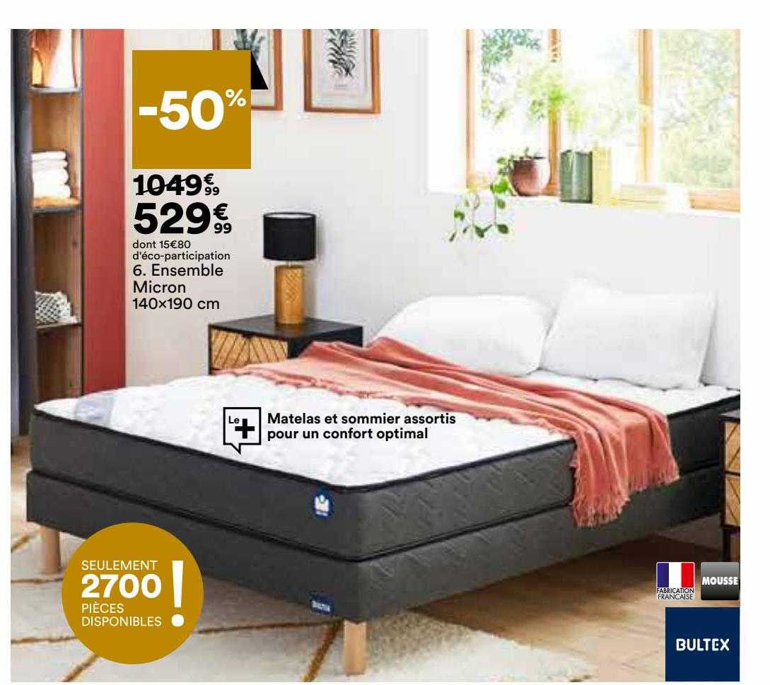 ensemble micron 140 x 190 cm bultex