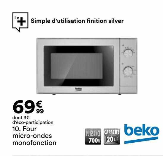 four micro-ondes monofonction beko