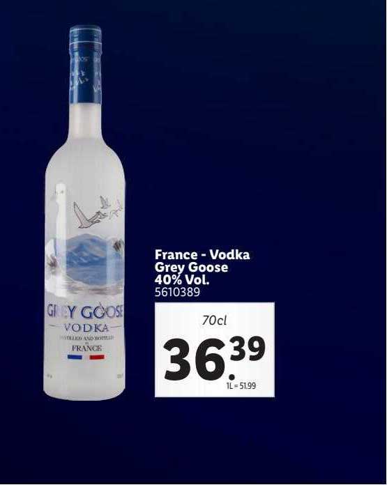 france - vodka grey goose 40% vol.