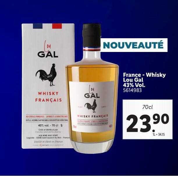 france - whisky lou gal 43% vol.