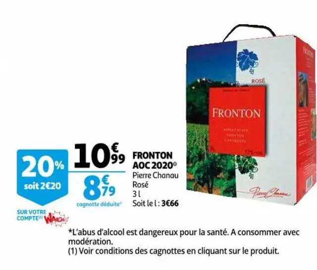 fronton aoc 2020 pierre chanau rosé