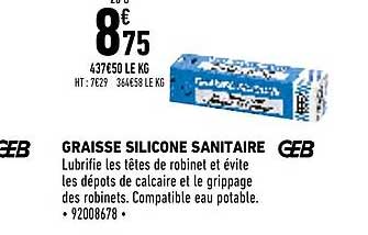 graisse silicone sanitaire geb