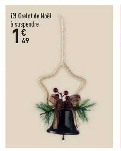 grelot de noël à suspendre