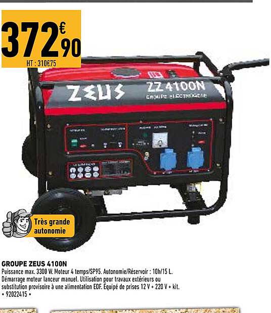 groupe zeus 4100n