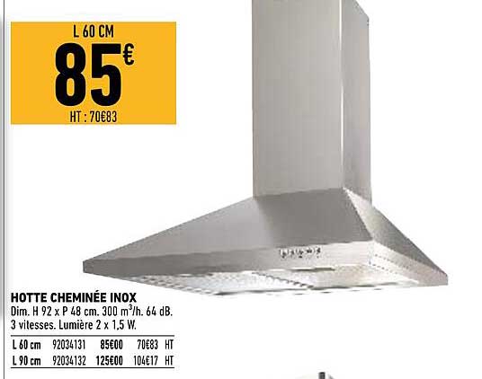 Hotte Cheminée Inox