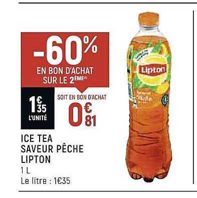 Ice Tea Saveur Pêche Lipton