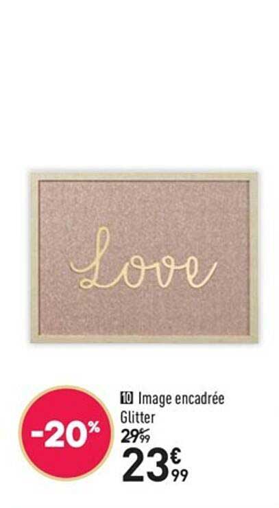 image encadrée glitter