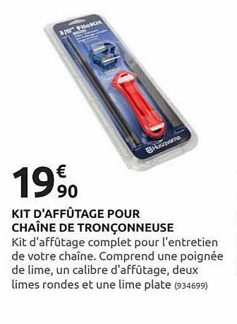 kit d'affûtage pour chaîne de tronçonneuse