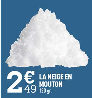 la neige en mouton