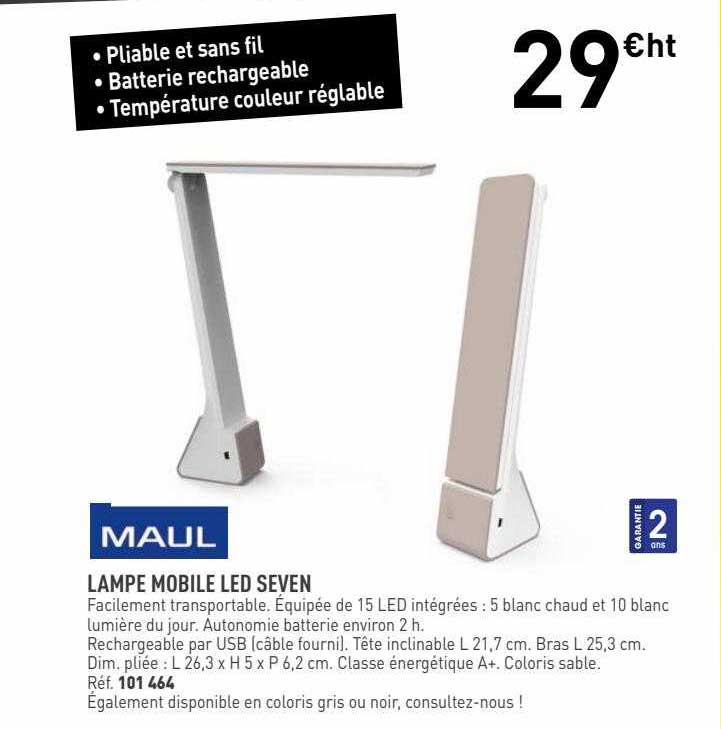 lampe mobile led seven maul