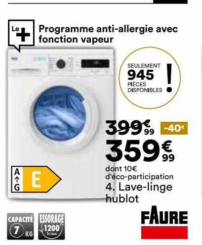 lave-linge faure