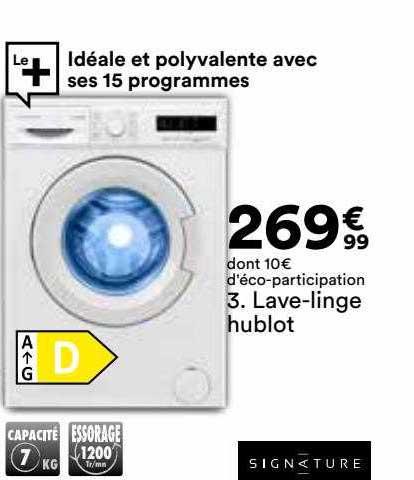 lave-linge hublo signature