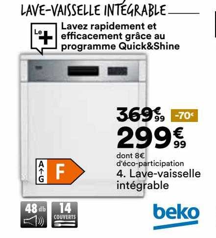 lave-vaisselle intégrable beko