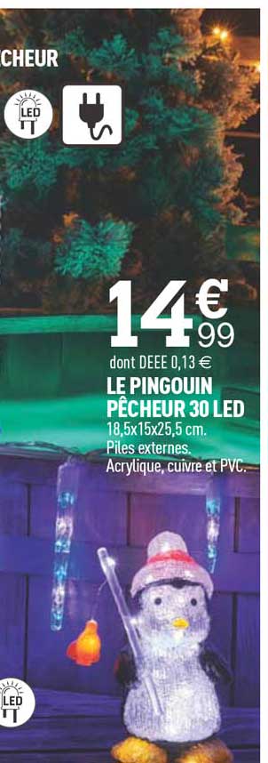 Le Pingouin Pêcheur 30 Led