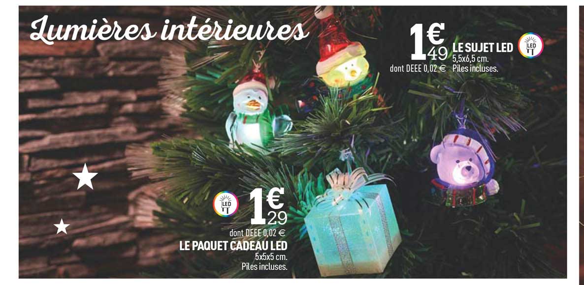 le sujet led, le paquet cadeau led