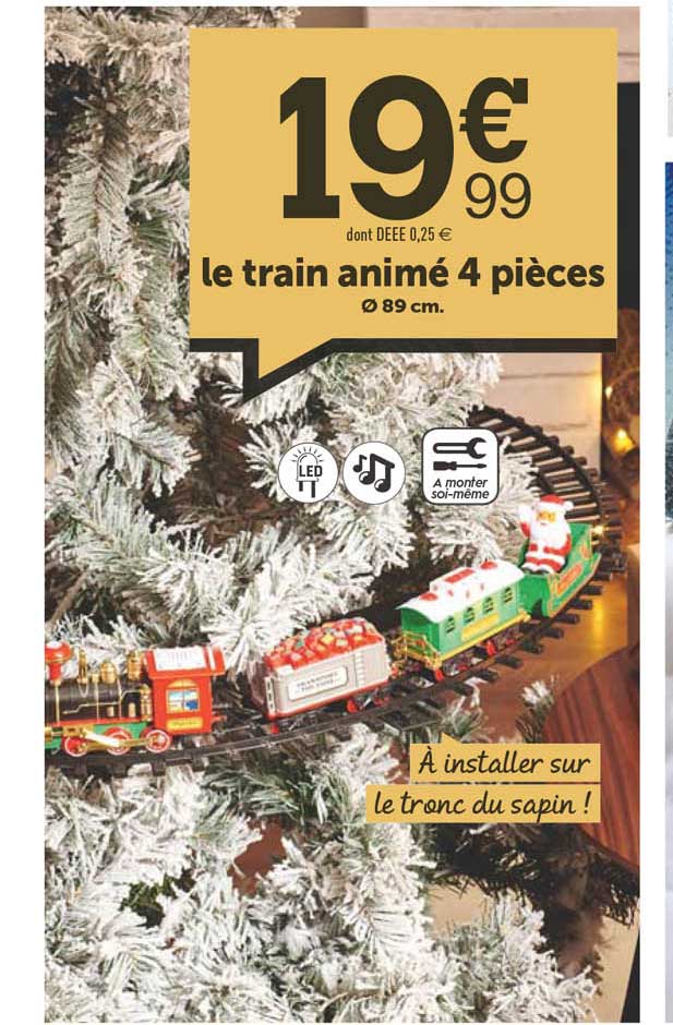le train animé 4 pièces
