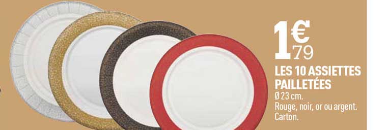 les 10 assiettes pailletées