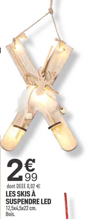 les skis à suspendre led