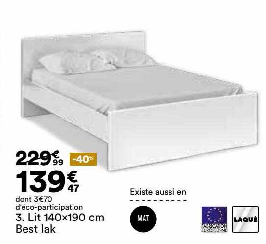 lit 140 x 190 cm best lak