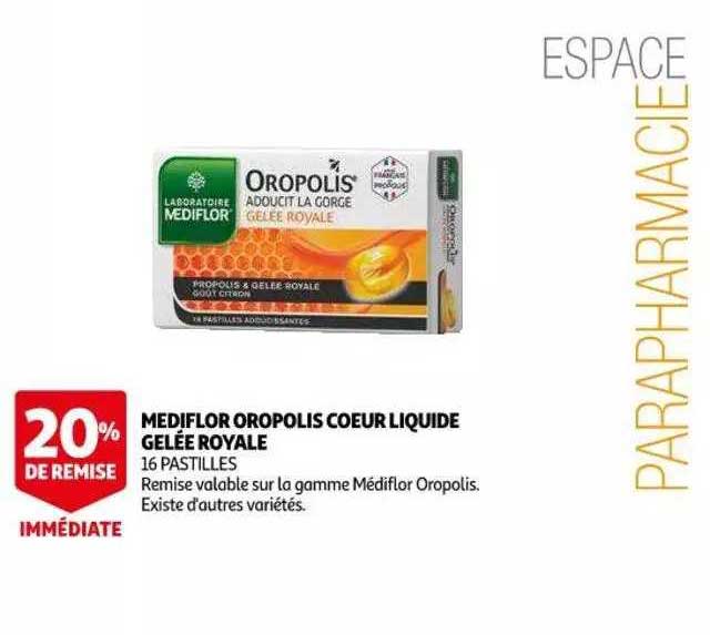 mediflor oropolis cœur liquide gelée royale
