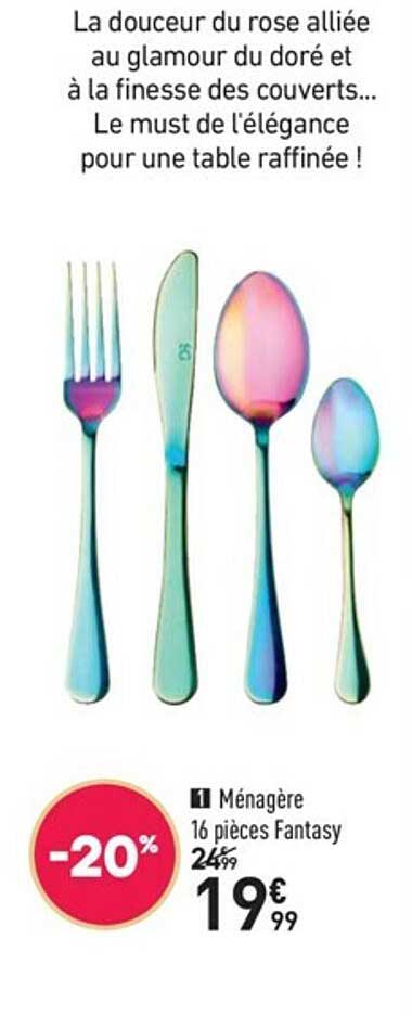 ménagère 16 pièces fantasy
