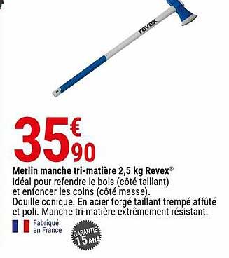 merlin manche tri-matière 2,5 kg revex