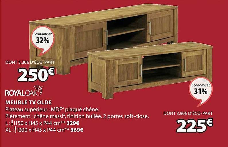 meuble tv olde royal oak