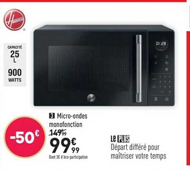 micro-ondes monofonction hoover