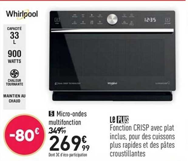 micro-ondes multifonction whirlpool