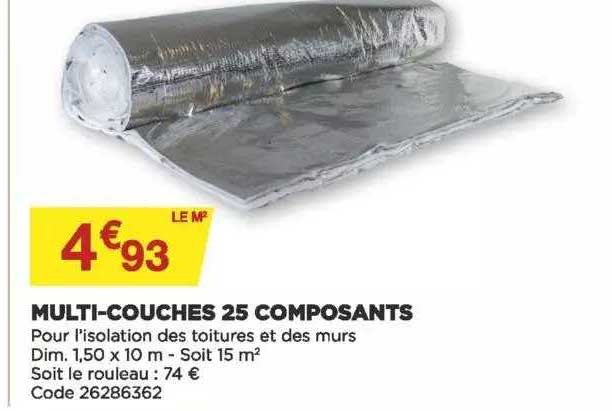 multi-couches 25 composants