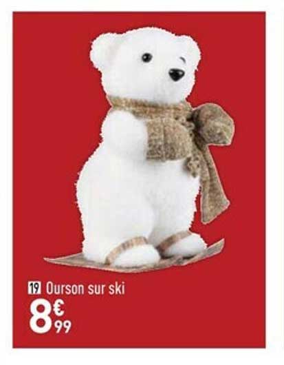 ourson sur ski