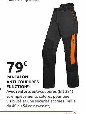 pantalon anti-coupures function
