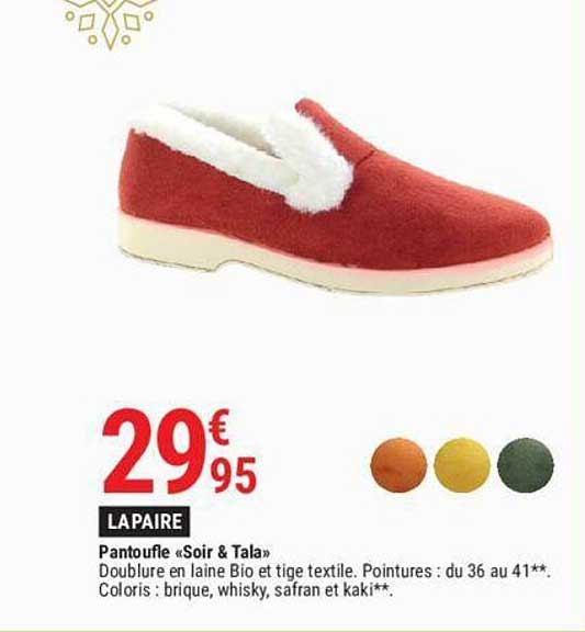 pantoufle "soir & tala"