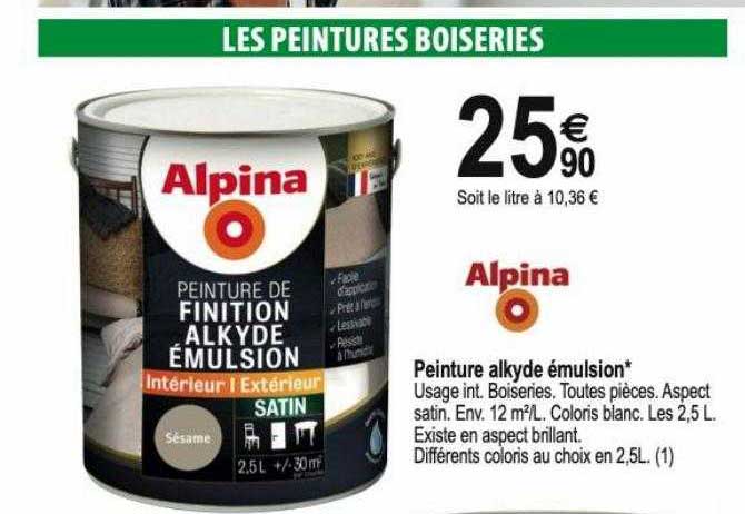 peinture alkyde émulsion