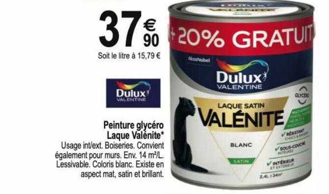 peinture glycéro laque valénite dulux valentine