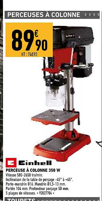 Perceuse à Colonne 350 W Einhell