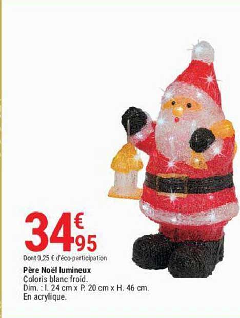 père noël lumineux