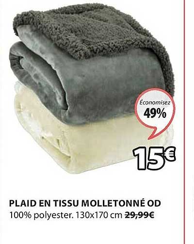 Plaid En Tissu Molletonné Od