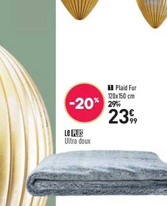 plaid fur 120 x 150 cm