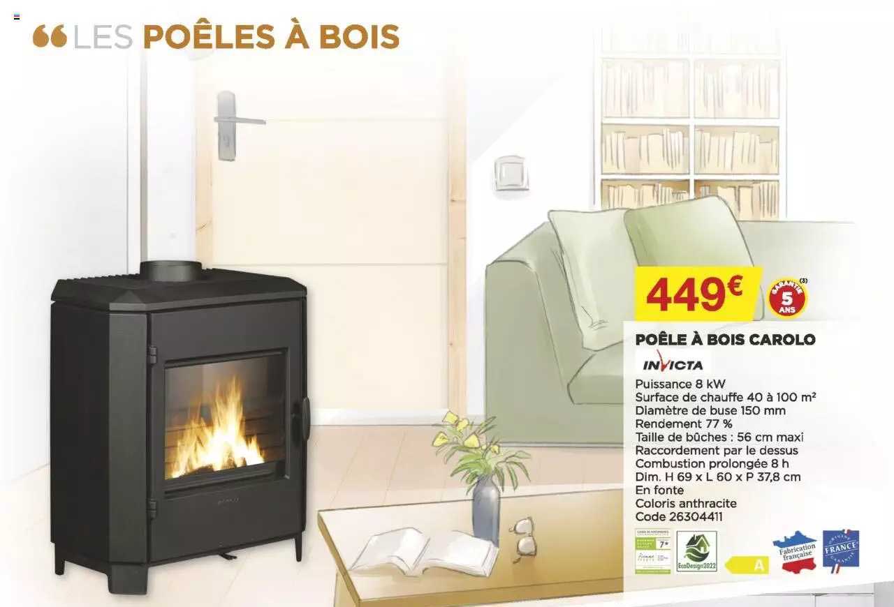 Poêle à Bois Carolo Invicta