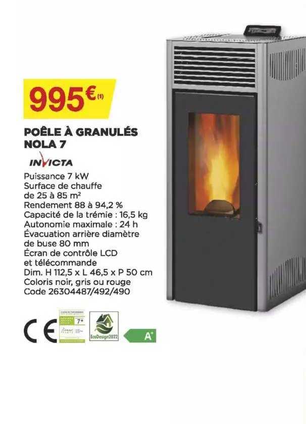 Poêle à Granulés Nola 7 Invicta