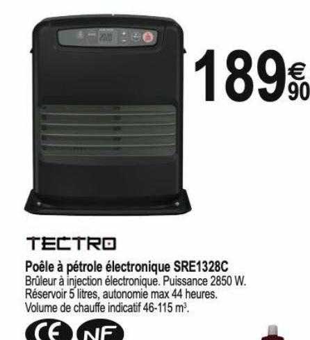 Poêle à Pétrole électronique Sre1328c Tectro