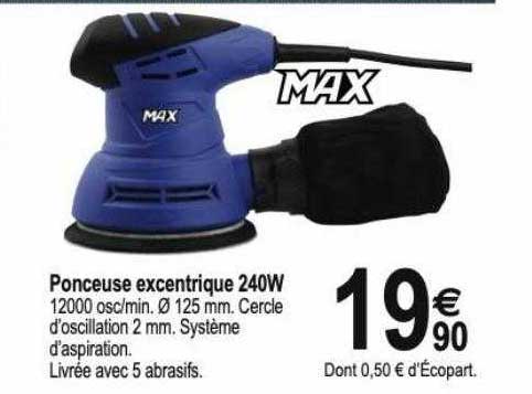 ponceuse excentrique 240 w max