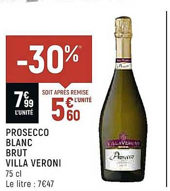 prosecco blanc brut villa veroni