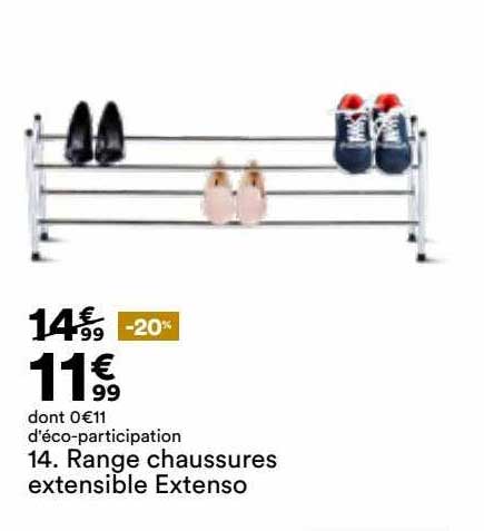range chaussures extensible extenso