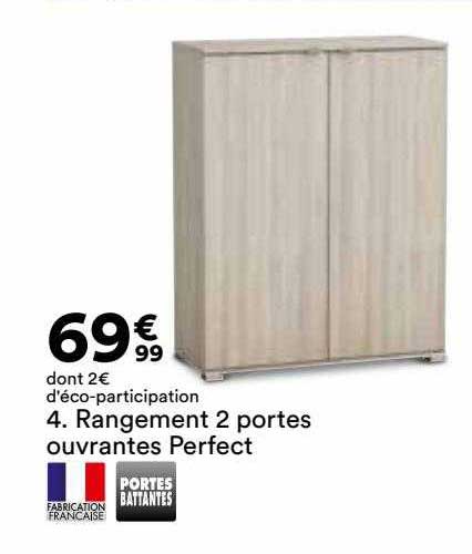 rangement 2 portes ouvrantes perfect