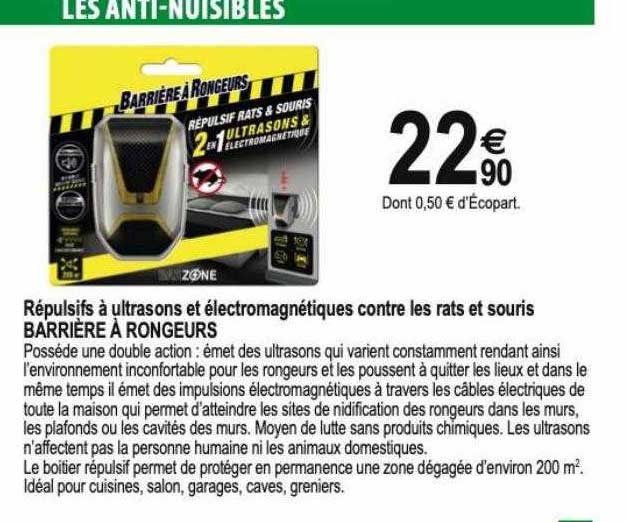 répulsifs à ultrasons et électromagnétiques contre les rats et souris barrière à rongeurs