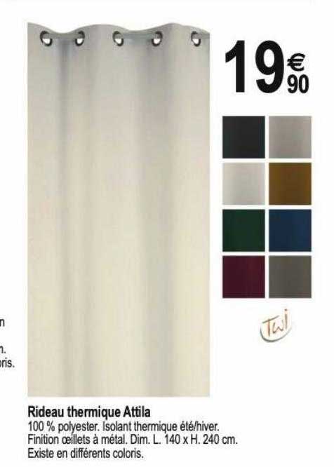 rideau thermique attila