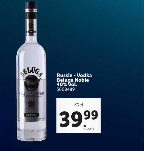 russie - vodka beluga noble 40% vol.