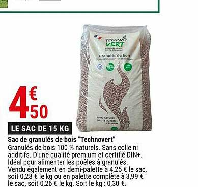 Sac De Granulés De Bois "technovert"